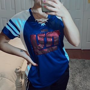 New York Giants Womens Jersey Sequined